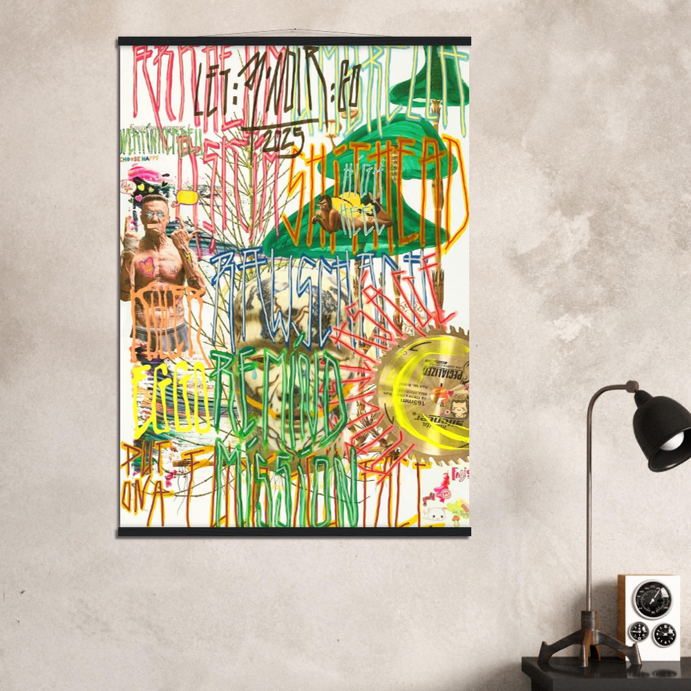 ARKHAM ASKIM - Hangar Poster 70x100 cm, black wood