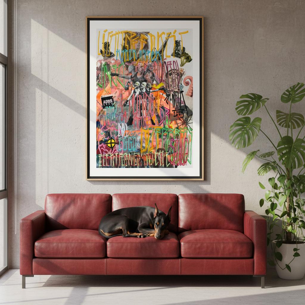 DR. ZERRBERUS - Museum-Quality Art Print A0 - customized frame